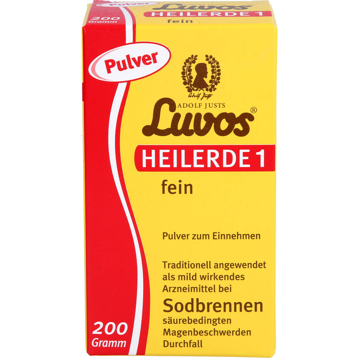 Luvos Heilerde 1 fein Pulver bei Sodbrennen, 200 g Powder