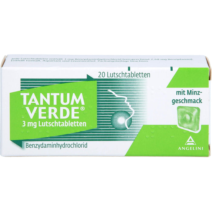 Tantum Verde Lutschtabletten mit Minzgeschmack, 20 St. Tabletten