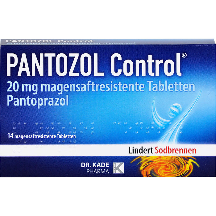 DR. KADE PANTOZOL Control Tabletten bei Sodbrennen, 14 pc Tablettes