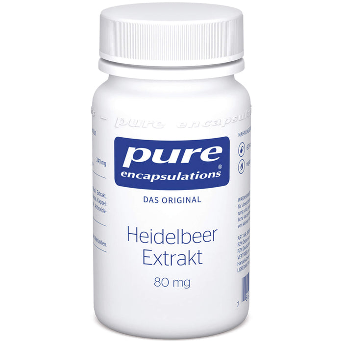 PURE ENCAPSULATIONS HEIDELBEER EXTRAKT 80Mg, 60 St KAP