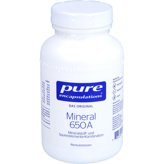 pure encapsulations Mineral 650A  Kapseln, 180 St. Kapseln