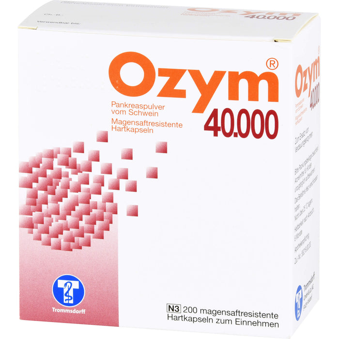 Ozym 40.000, magensaftresistente Hartkapseln, 200 St KMR