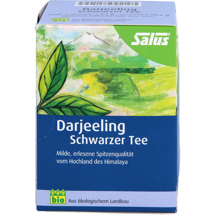 Salus Darjeeling Bio Schwarzer Tee, 15 pcs. Filter bag