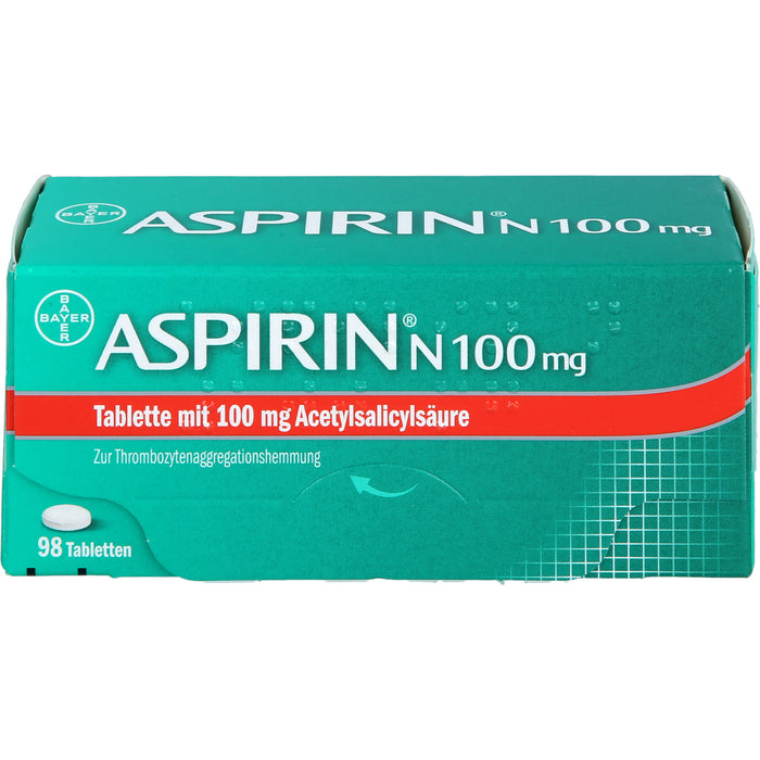 ASPIRIN N 100 mg Tabletten, 98 pc Tablettes