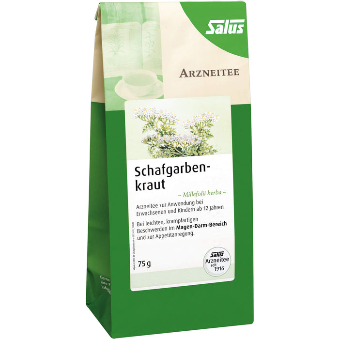 Salus Schafgarbenkraut Arzneitee bei leichten, krampfartigen Beschwerden im Magen-Darm-Bereich und zur Appetitanregung, 75 g Tee