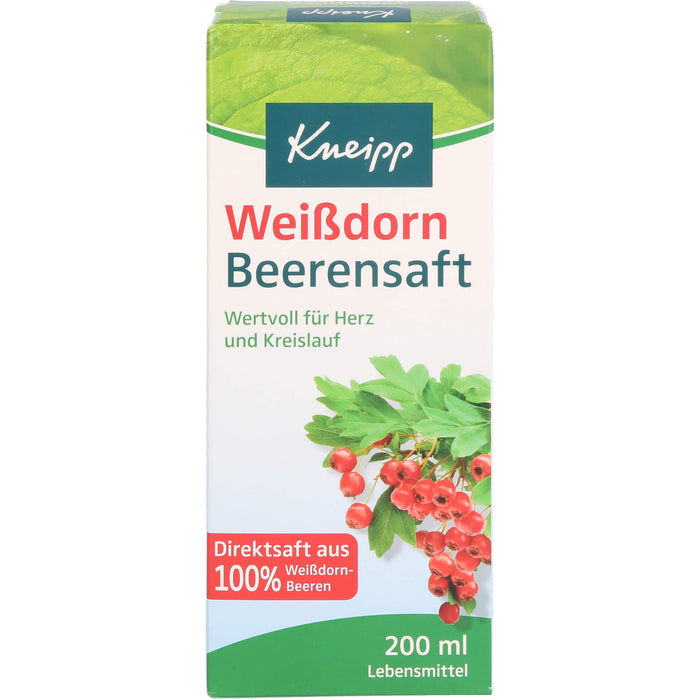 Kneipp Weißdorn Beerensaft für Herz und Kreislauf, 200 ml Lösung