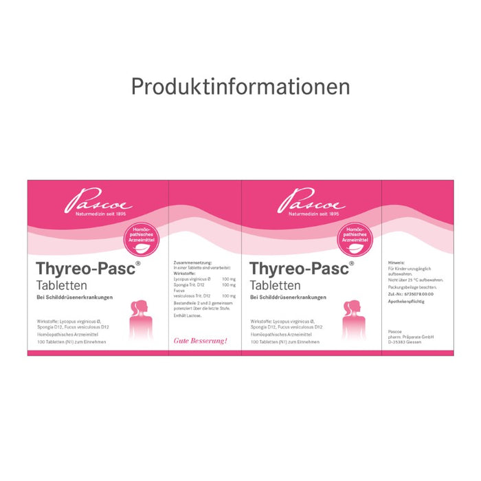 Thyreo-Pasc Tabletten bei Schilddrüsenerkrankungen, 100 St. Tabletten