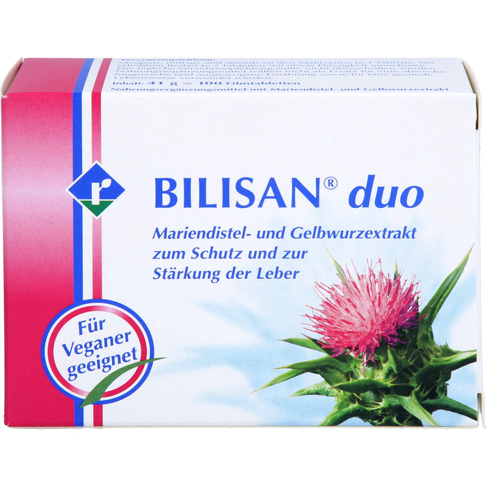 BILISAN duo Mariendistel- und Gelbwurzextrakt Tabletten, 100 pc Tablettes