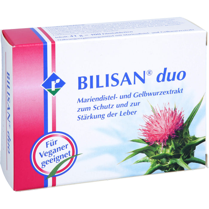 BILISAN duo Mariendistel- und Gelbwurzextrakt Tabletten, 100 pc Tablettes