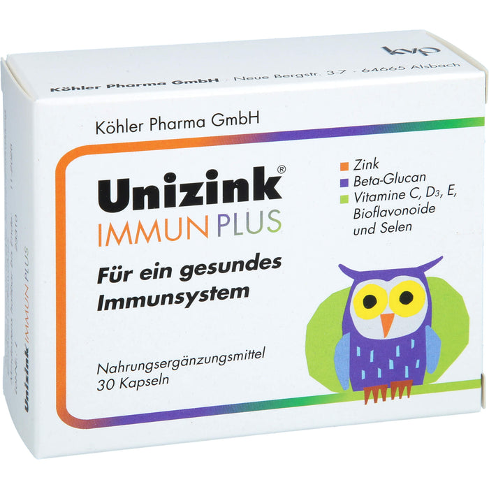 Unizink Immun Plus Kapseln für ein gesundes Immunsystem, 30 St. Kapseln