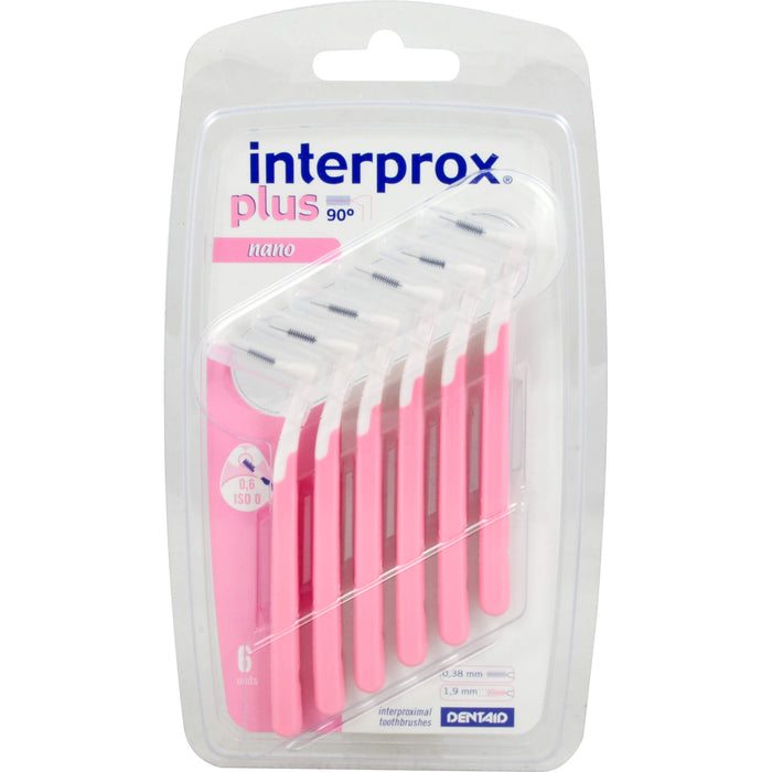 interprox plus nano rosa Interdentalbürsten 0,6 mm, 5 pc Brosses interdentaires