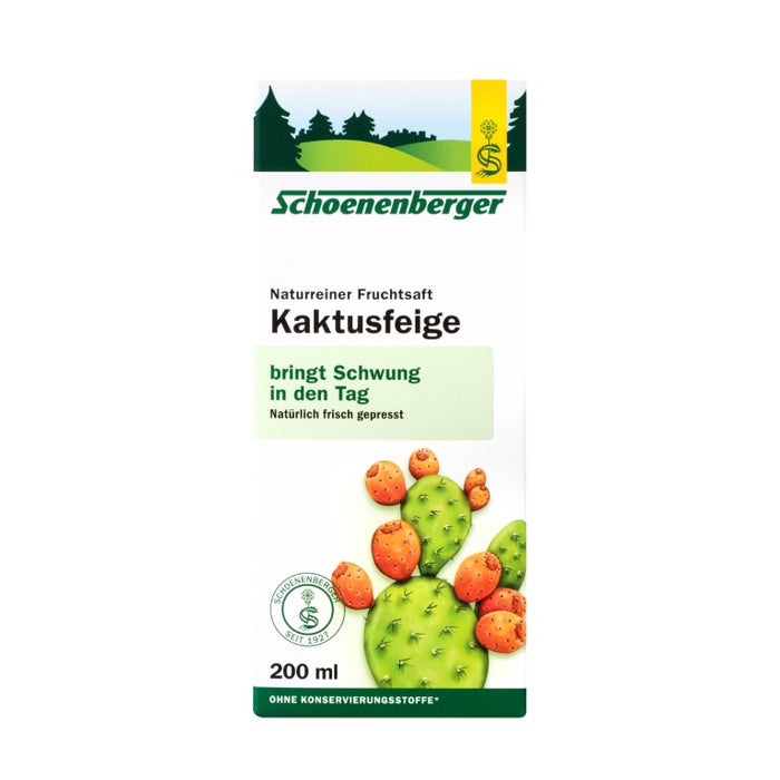 Schoenenberger Naturreiner Fruchtsaft Kaktusfeige, 200 ml Lösung