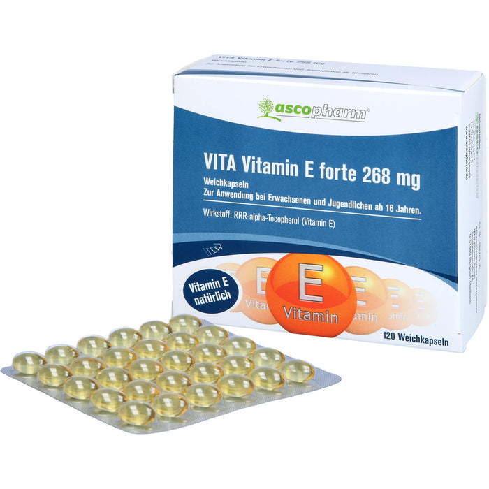 Asco Vitamin E Forte 400 I.E. Kapseln, 120 pcs. Capsules