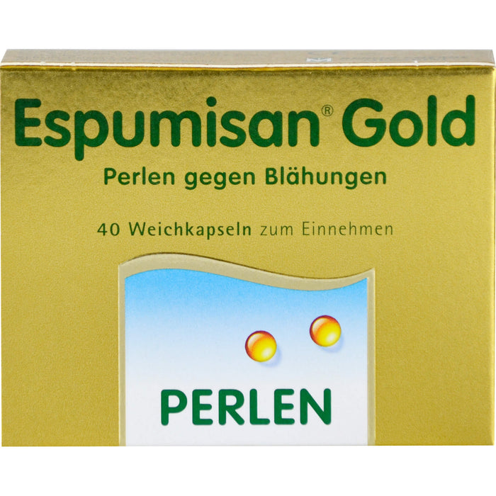 Espumisan Gold Weichkapseln Perlen gegen Blähungen, 40 pcs. Capsules