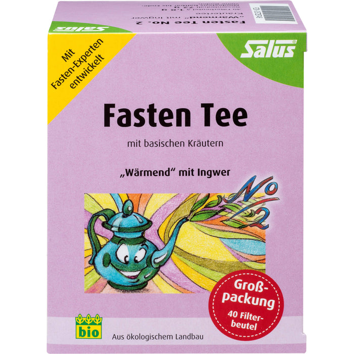 Salus Fasten Tee Nr. 2 wärmend mit Ingwer, 40 pc Sac filtrant