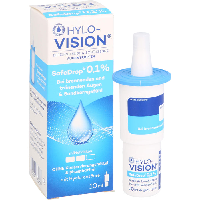 Hylo-Vision SafeDrop 0,1 % Lösung Fläschchen, 10 ml Lösung