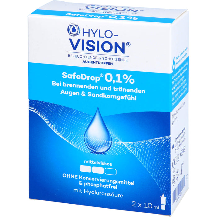 Hylo-Vision SafeDrop 0,1 % Lösung Fläschchen, 20 ml Solution