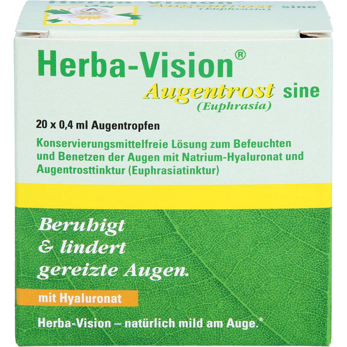 Herba-Vision Augentrost sine Augentropfen, 20 pcs. Ampoules