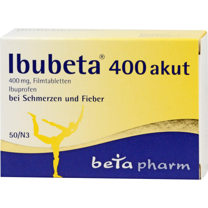 Ibubeta 400 akut Tabletten, 50 pcs. Tablets