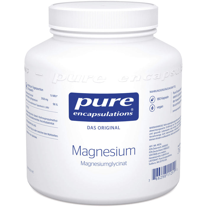 pure encapsulations Magnesium Magnesiumglycinat  Kapseln, 180 pcs. Capsules