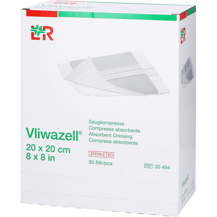 Vliwazell Kompressen 20x20cm steril, 30 St KOM