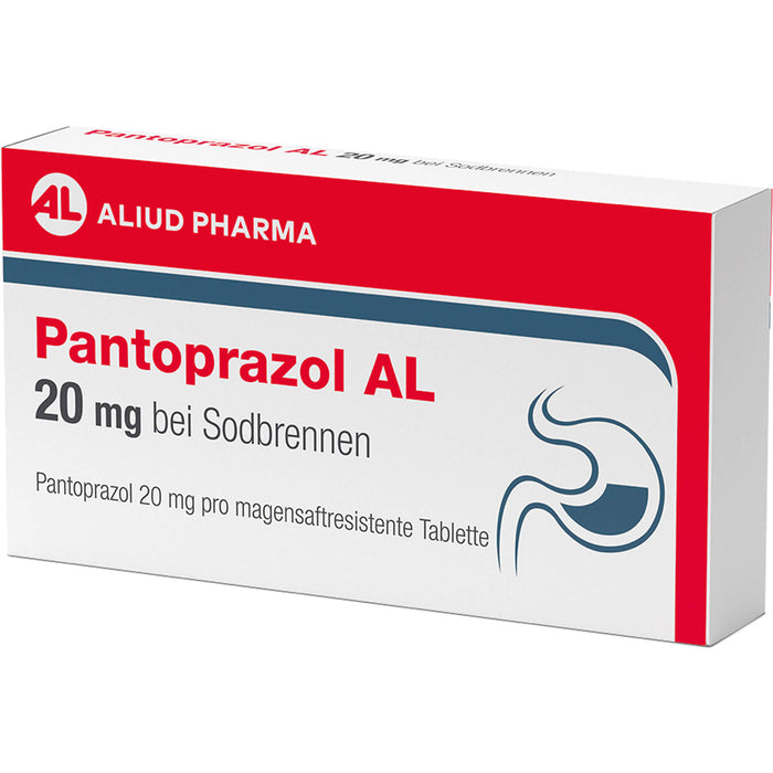 Pantoprazol AL 20 mg Tabletten bei Sodbrennen, 14 St. Tabletten