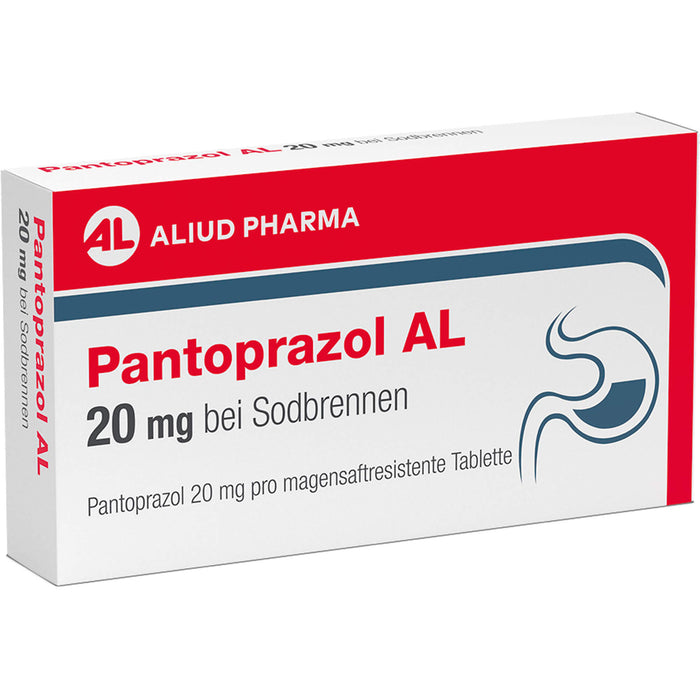 Pantoprazol AL 20 mg Tabletten bei Sodbrennen, 14 pc Tablettes