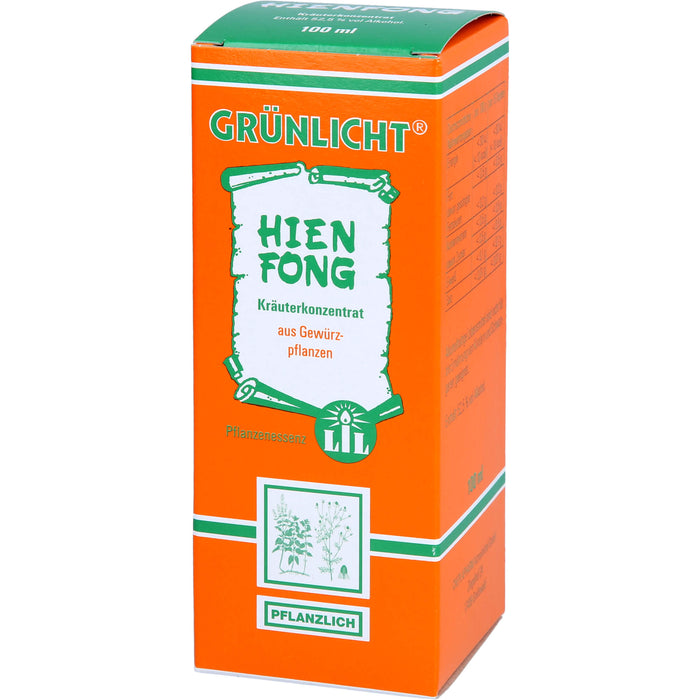 GRÜNLICHT Hienfong Kräuterkonzentrat Tropfen, 100 ml Lösung