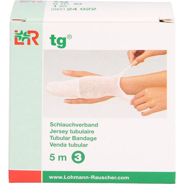 TG Schlauchverband weiß 5 m Gr 3, 1 pcs. Bandage