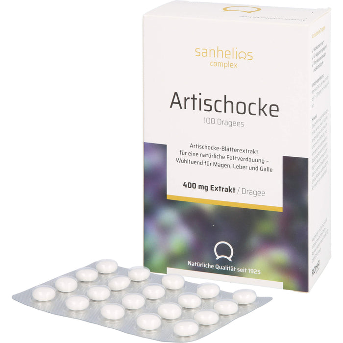 Sanhelios Artischocke Dragees, 100 pc Tablettes