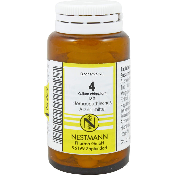 NESTMANN Biochemie Nr.4 Kalium chloratum D 6 Tabletten, 100 pc Tablettes