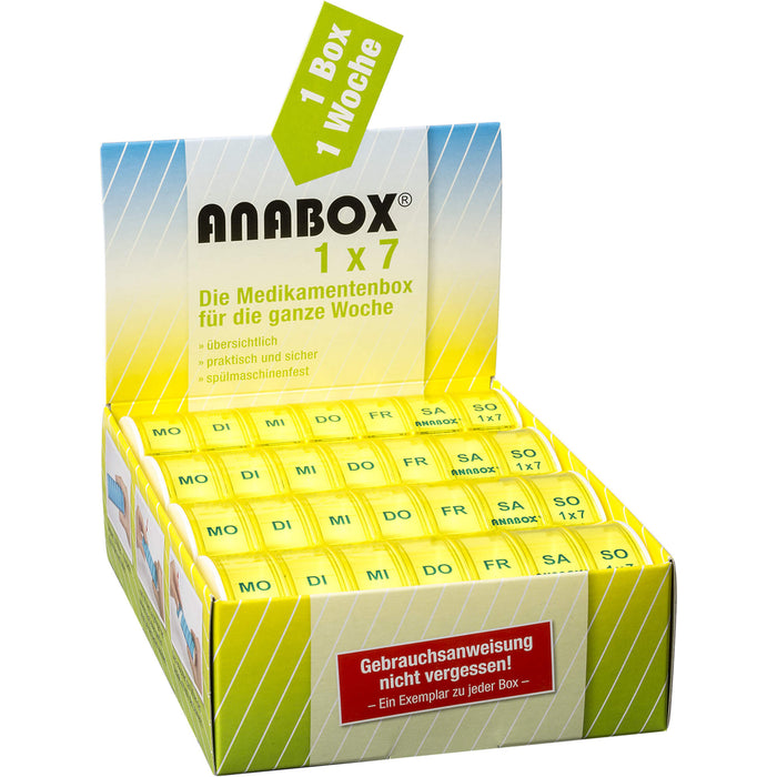 ANABOX 1x7 GELB, 1 St. Dosette