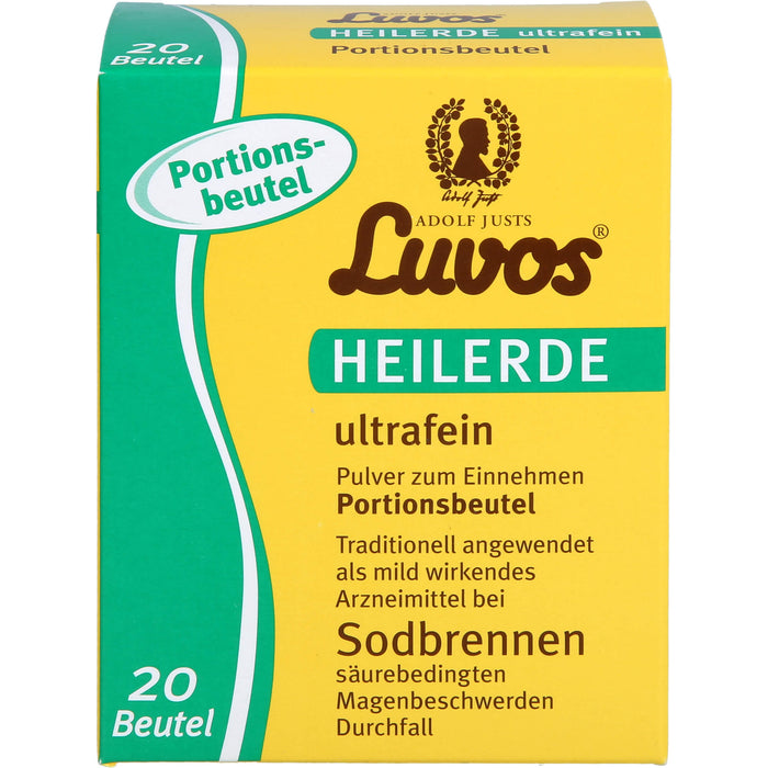 Luvos Heilerde ultrafein Pulver bei Sodbrennen, 20 g Sachets