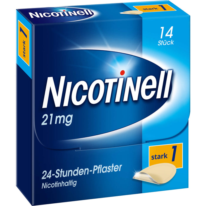 Nicotinell 21 mg/24-Stunden-Pflaster zur Unterstützung bei der Raucherentwöhnung, 14 pcs. Patch