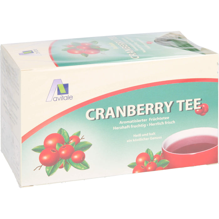 Avitale Cranberry Tee, 20 pc Sac filtrant