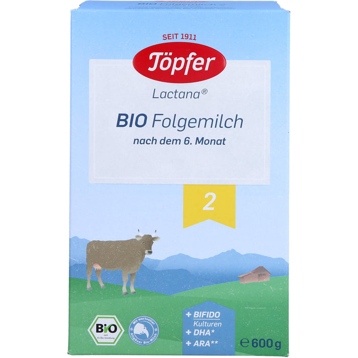 Lactana 2 Bio Folgemilch Pulver, 600 g Pulver