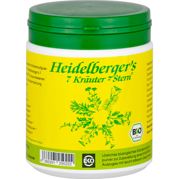 Heidelberger's 7 Kräuter-Stern Bio Teepulver, 250 g Tea