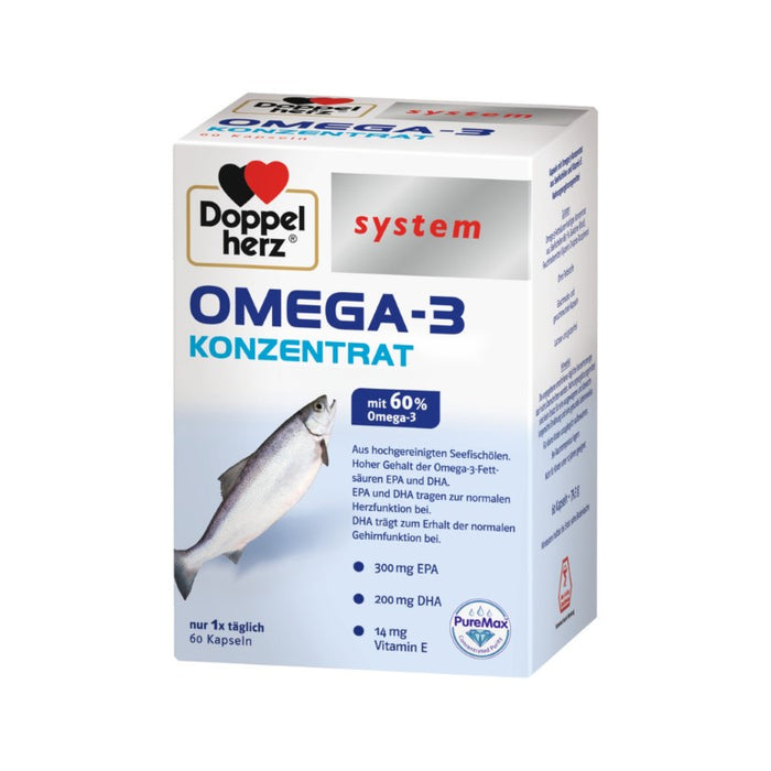 Doppelherz system OMEGA-3 KONZENTRAT, 60 St. Kapseln