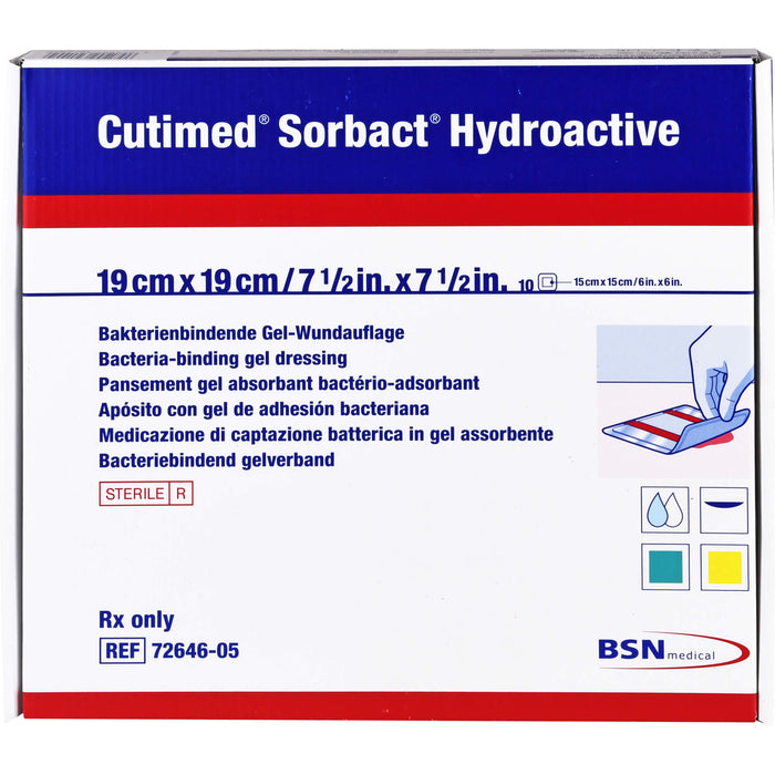 Cutimed Sorbact Hydroactive 19x19cm, 10 St KOM