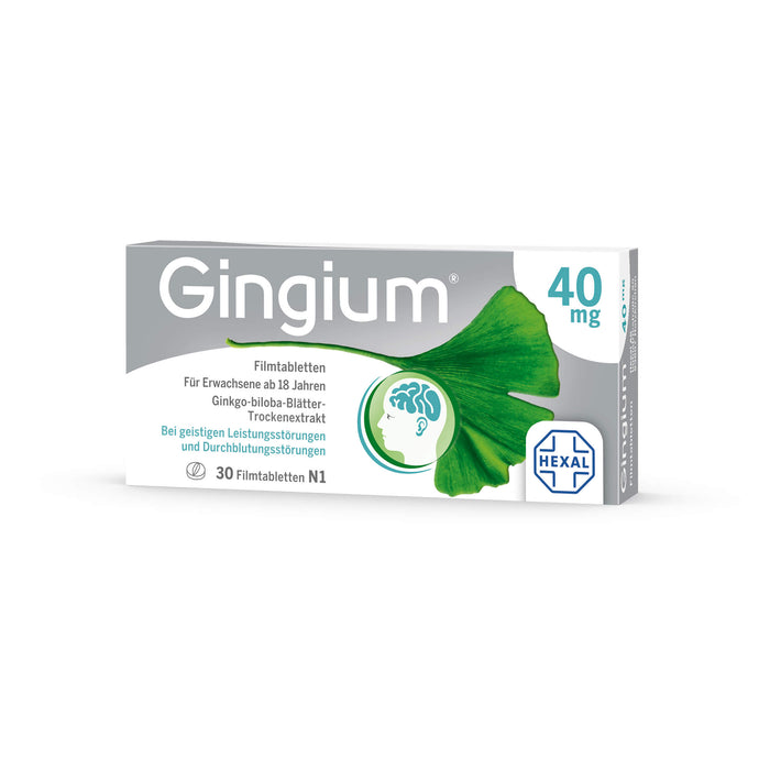 Gingium 40 mg Filmtabletten, 30 St. Tabletten