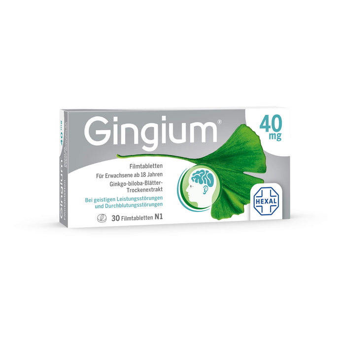 Gingium 40 mg Filmtabletten, 30 pc Tablettes