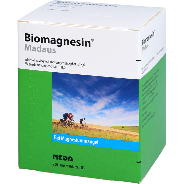 Biomagnesin Madaus Lutschtabletten bei Magnesiummangel, 200 pc Tablettes