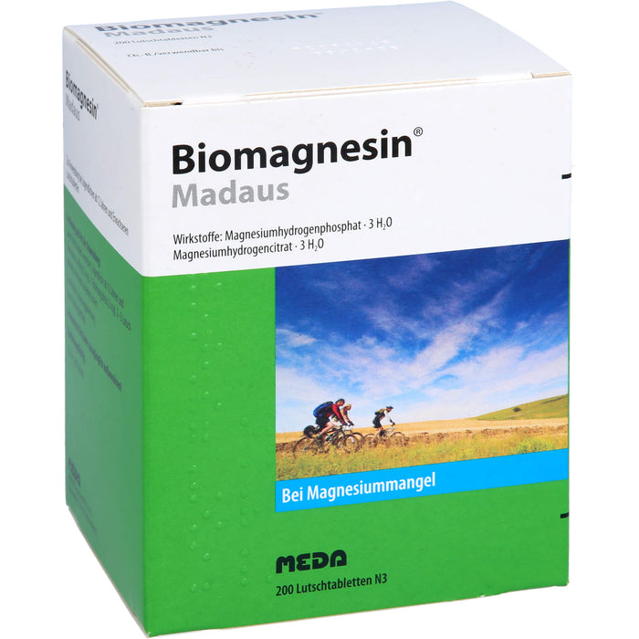 Biomagnesin Madaus Lutschtabletten bei Magnesiummangel, 200 St. Tabletten