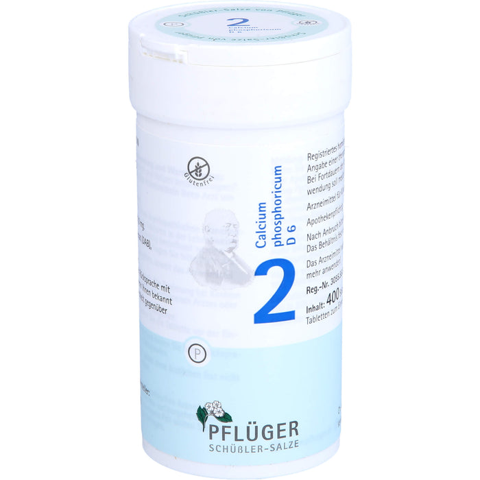 PFLÜGER Schüßler-Salze 2 Calcium phosphoricum D 6 Tabletten, 400 pc Tablettes