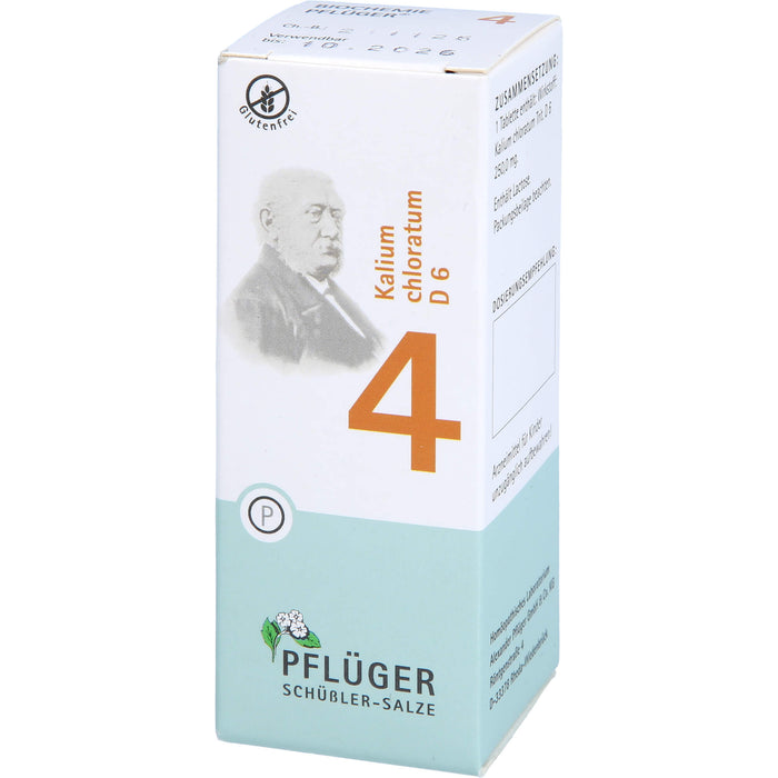 PFLÜGER Biochemie Nr.4 Kalium chloratum D6 Tabletten, 100 pc Tablettes