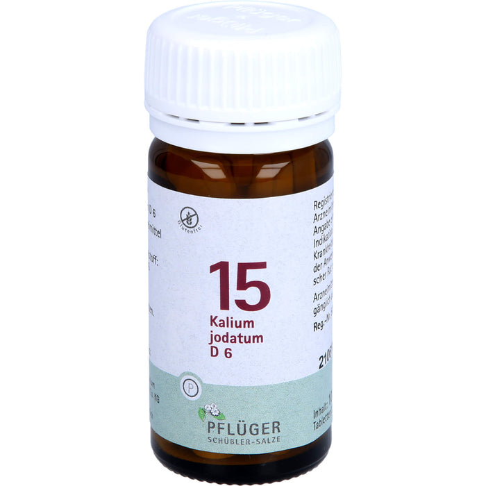 PFLÜGER Biochemie 15 Kalium jodatum D 6 Tabletten, 100 pcs. Tablets