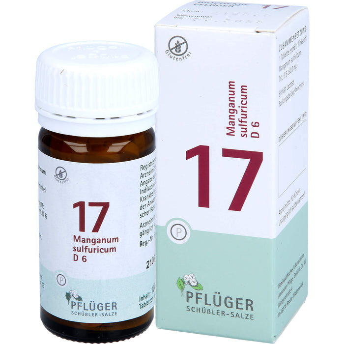 PFLÜGER Biochemie 17 Manganum sulfuricum D 6 Tabletten, 100 pc Tablettes