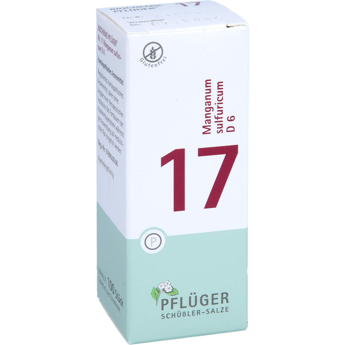 PFLÜGER Biochemie 17 Manganum sulfuricum D 6 Tabletten, 100 St. Tabletten