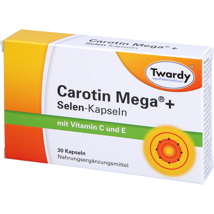 Twardy Carotin Mega + Selen-Kapseln, 30 pcs. Capsules