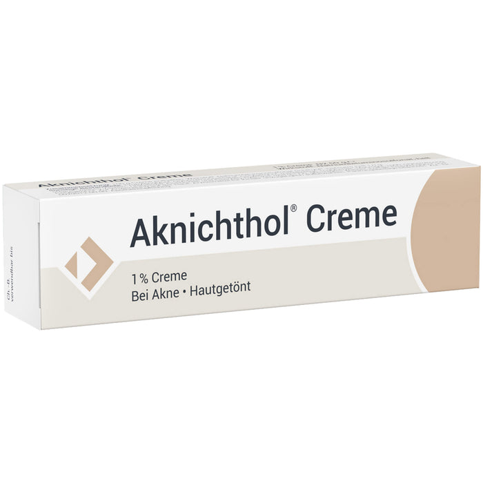 Aknichthol Creme 1% bei Akne, hautgetönt, 25 g Cream